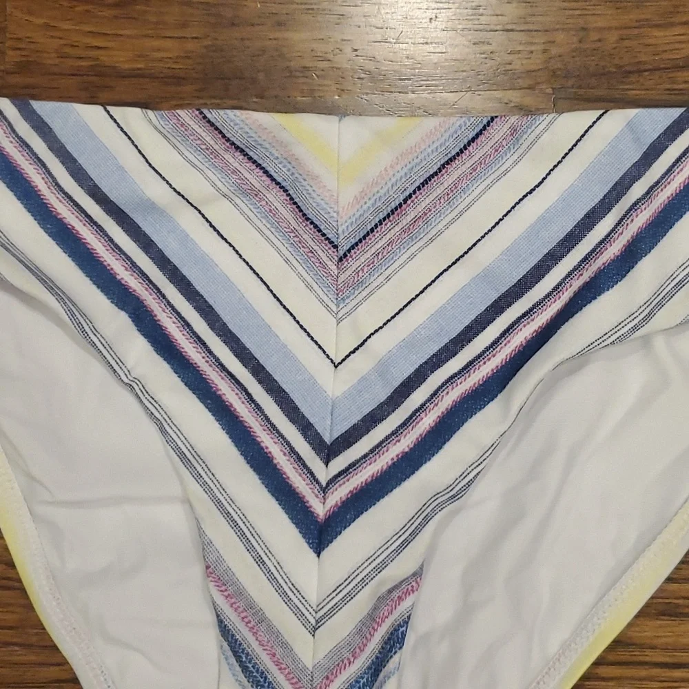 Womens Splendid Line of sight retro bikini bottoms size L